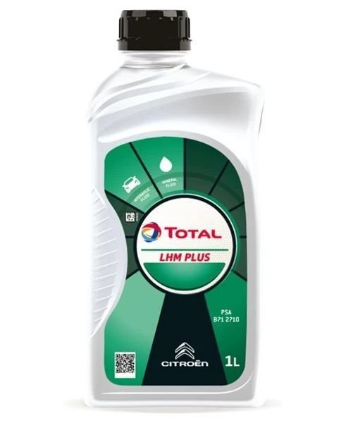 Ulei hidraulic special TOTAL FLUIDE LHM PLUS 214174, volum 1 litru, mineral, culoare verde, pentru sistem suspensie hidropneumatic