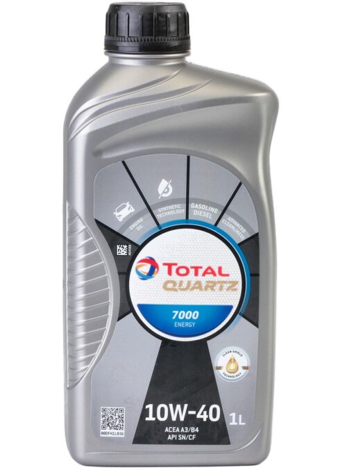 Ulei motor TOTAL Quartz 7000 10W40 216677, volum 1 litru, ACEA A3/B4, sintetic