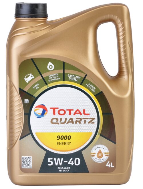 Ulei motor TOTAL Quartz 9000 Energy 5W40 216600, volum 4 litri, sintetic