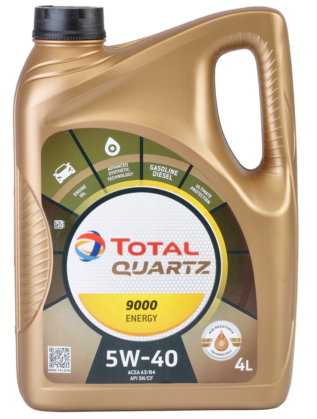 Ulei motor TOTAL Quartz 9000 Energy 5W40 216600, volum 4 litri, sintetic