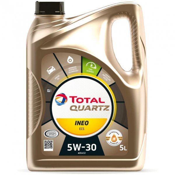 Ulei motor TOTAL Quartz Ineo ECS 5W30 216634, volum 5 litri, sintetic