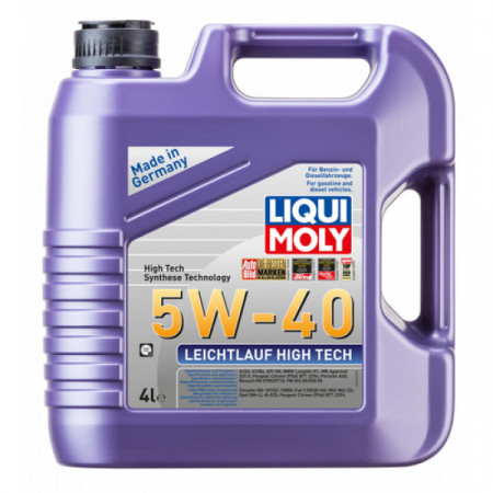Ulei motor LIQUI MOLY Leichtlauf High Tech 5W40 2595, volum 4 litri, sintetic