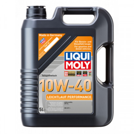 Ulei motor LIQUI MOLY Leichtlauf Performance 10W40 2536, volum 5 litri, semi sintetic