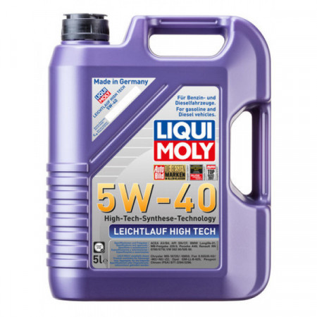 Ulei motor LIQUI MOLY Leichtlauf High Tech 5W40 2328, volum 5 litri, sintetic
