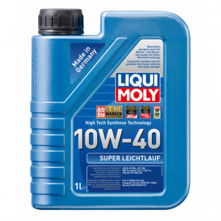 Ulei motor LIQUI MOLY Super Leichtlauf 10W40 9503, volum 1 litru, sintetic