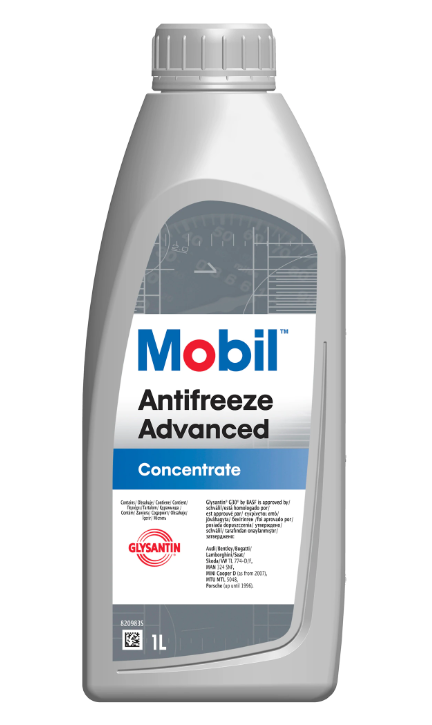 Antigel MOBIL Antifreeze Advanced G12+ 151153, rosu-violet, volum 1 litru, concentrat, Glysantin G30