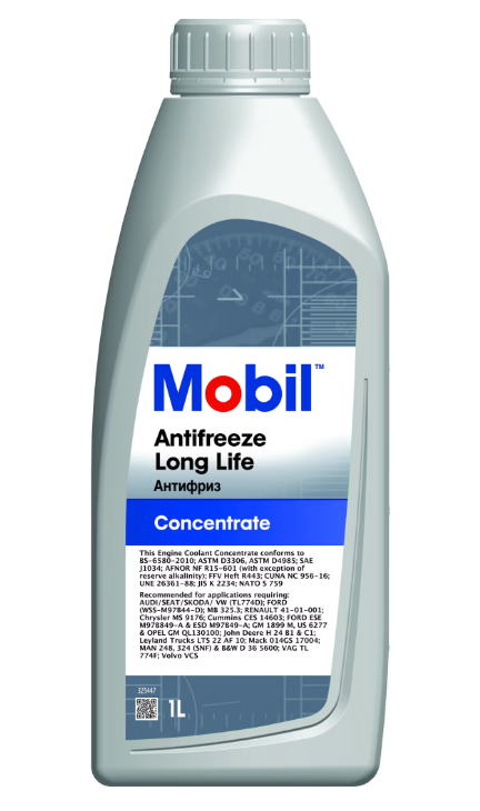 Antigel MOBIL Antifreeze Long Life G12+ 145163, rosu, volum 1 litru, concentrat