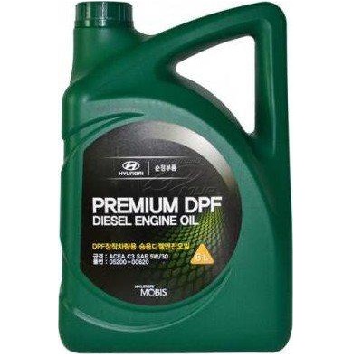 Ulei motor HYUNDAI PREMIUM DPF 5W30 05200-00620, volum 6 litri
