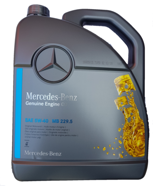 Ulei motor MERCEDES BENZ MB229.5 5W40 A000989630813AAEE, volum 5 litri, semi sintetic