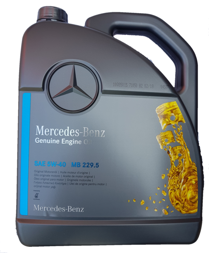 Ulei motor MERCEDES BENZ MB229.5 5W40 A000989630813AAEE, volum 5 litri, semi sintetic