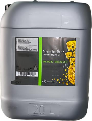 Ulei motor MERCEDES BENZ Low SPAsh MB228.51 LT 5W30 A000989790615ABDE, volum 20 litri