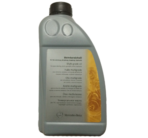 Ulei hidraulic multi-grad MERCEDES BENZ 345.00 A001989240309, volum 1 litru, verde, pentru servodirectie, ambreiaj, mecanism cutii viteze