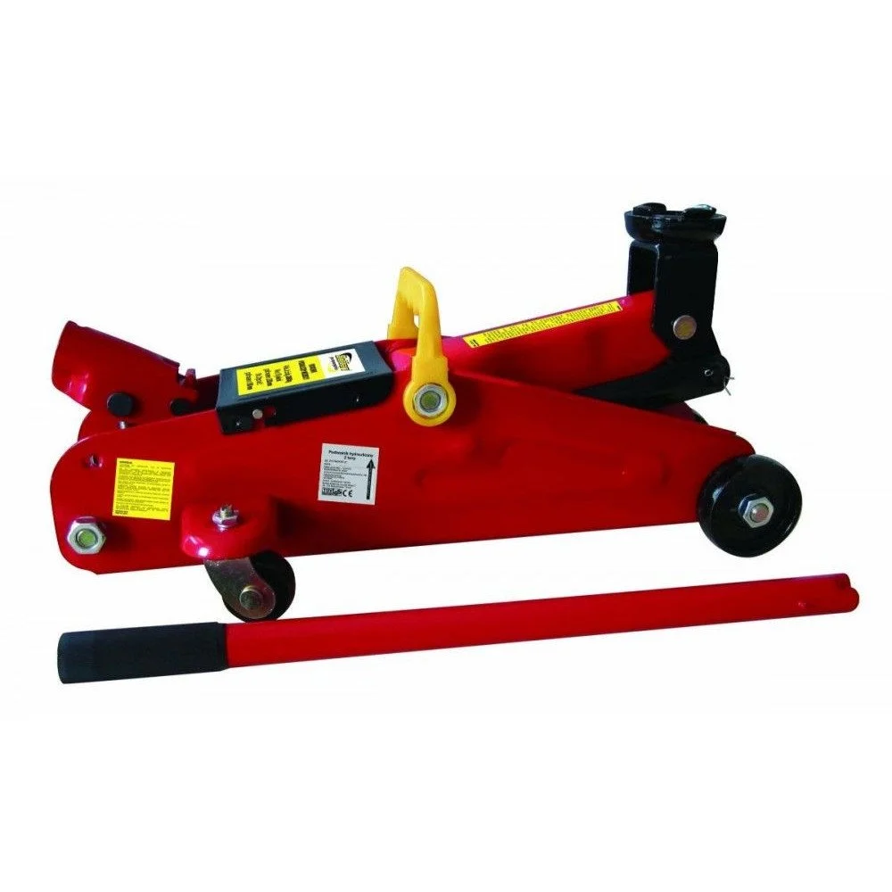 Cric hidraulic auto, tip crocodil, BOTTARI Trolley 24174BT, capacitate ridicare 2 tone, lungime cursa 148 - 315 mm, cu supapa de siguranta, rosu