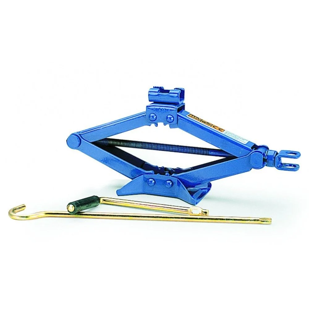 Cric mecanic auto, tip foarfeca, BOTTARI Scissor Jack 24177BT, capacitate ridicare 1 tona, lungime cursa 250 - 350 mm, albastru