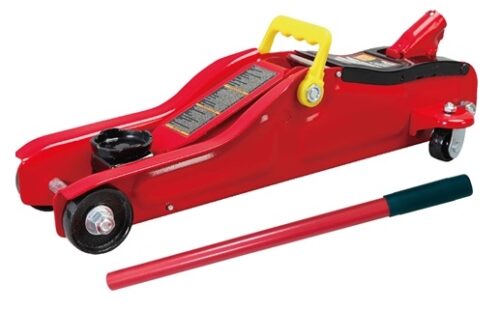 Cric hidraulic tip crocodil PETEX 44750012PX, capacitate ridicare 2 tone, inaltime cursa 135-340 mm, rosu, lungime maneta 75 cm
