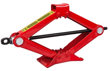 Cric mecanic tip foarfeca PETEX 44752012PX, capacitate ridicare 1 tona, inaltime cursa 80-330 mm, rosu