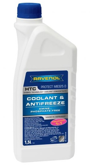 Antigel RAVENOL HTC Concentrate Protect MB325.0 1410120-150, albastru, volum 1.5 litri, concentrat