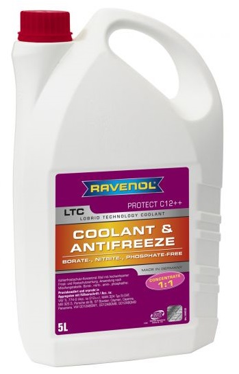 Antigel RAVENOL LTC Si-OAT Concentrate Protect C12++ 1410125-005, mov, volum 5 litri, concentrat