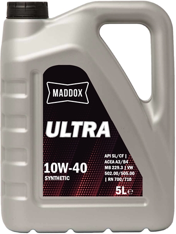Ulei motor MADDOX ULTRA 10W40 A3/B4 MDXU1040/5, volum 5 litri, sintetic