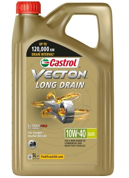 Ulei motor camion CASTROL VECTON Long Drain 10W40 E6/E9 15B34D, volum 5 litri, sintetic