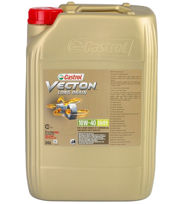 Ulei motor camion CASTROL VECTON Long Drain 10W40 E6/E9 15B347, volum 20 litri, sintetic