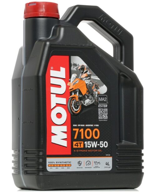 Ulei motor 4T MOTUL 7100 15W50 MA2 Ester 104299, volum 4 litri, sintetic