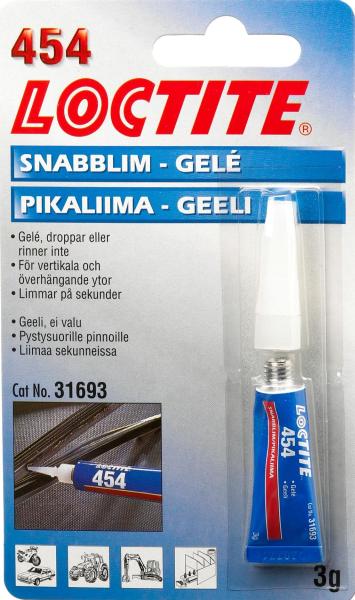 Adeziv universal cianoacrilat, incolor, 3g gel, intarire rapida