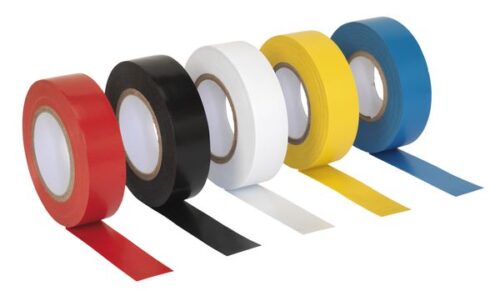 Set 10 bucati banda adeziva, multicolor, lungime 20m,latime 19mm