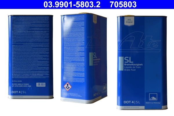 Lichid de frana SL DOT 4 ATE 5L