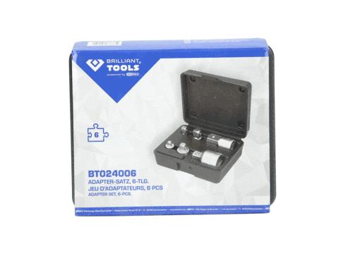 KS TOOLS BT024006 Set adaptoare marire / reducere, clichet
Dimensiuni antrenor pătrat: 10 (3/8"), 12,5 (1/2"), 6,3 (1/4")mm (inch)