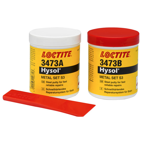 Adeziv epoxidic 2K cu umplutura metalica, intarire rapida, potrivit pentru reparatii rapide, 500 ml