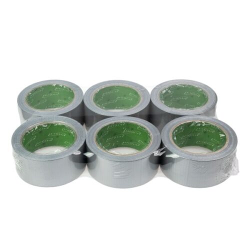 Set 6 bucati banda adeziva argintie lungima 25m, latime 48 mm