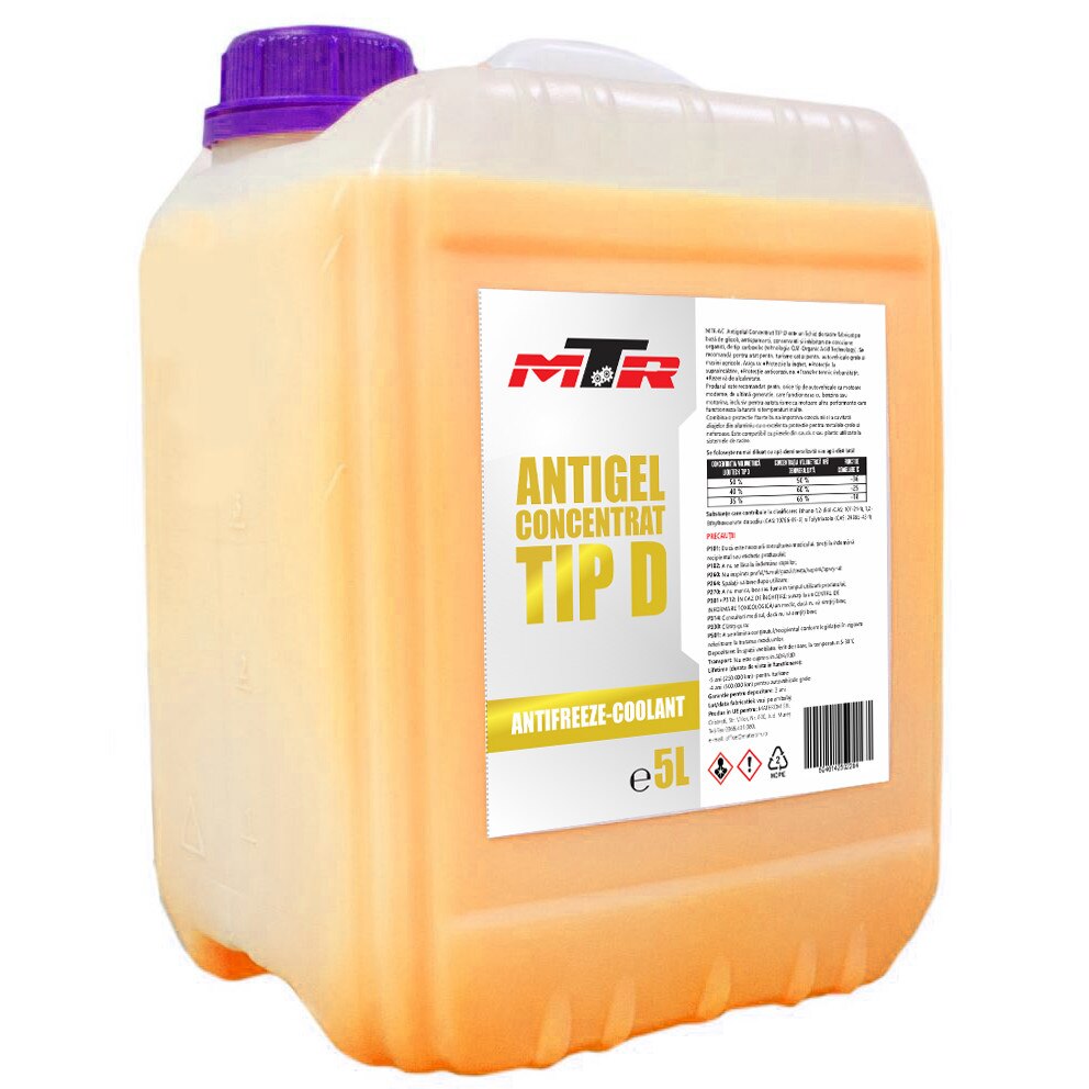 Antigel concentrat MTR Galben Tip D 5L