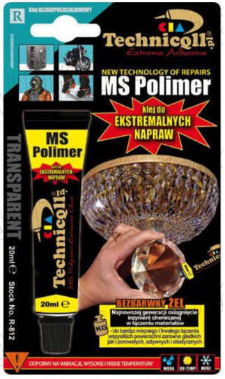 Adeziv universal polimer MS Polimer, incolor, 200ml gel