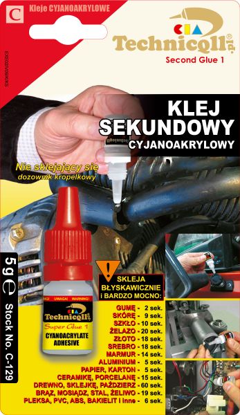 Adeziv universal cianoacrilat, incolor, 5g