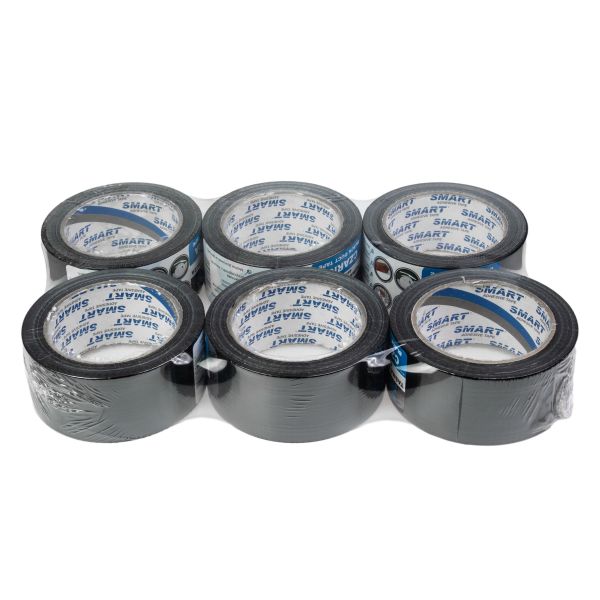 Set 6 bucati banda adeziva de reparatii,negru, lungime 25 m, latime 48mm