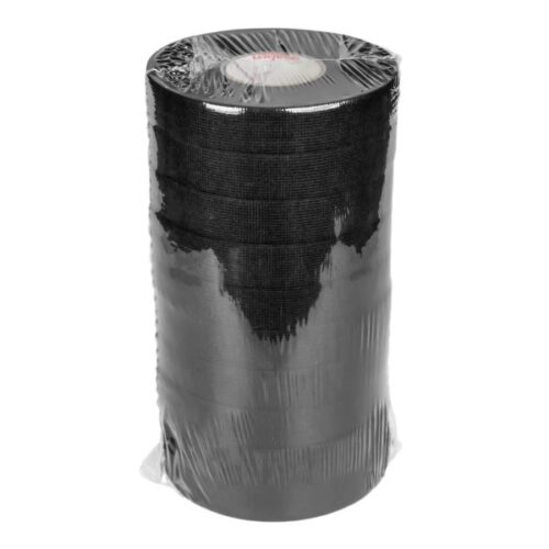 Set 10 bucati banda adeziva negru, lungime 25m, latime 19 mm